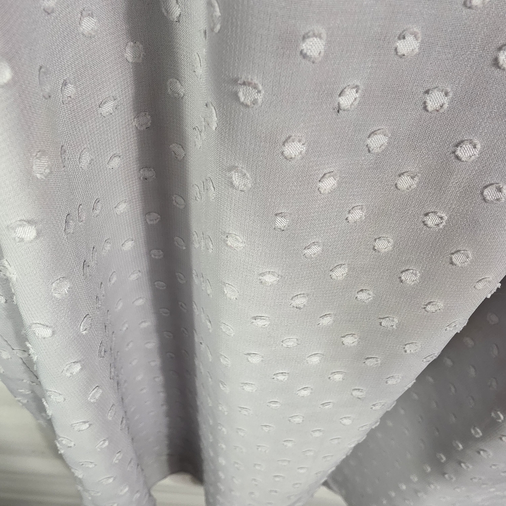 Brixon Ivy Soft Gray Dot V-Neck Sleeveless Blouse Size L - Picture 8 of 15